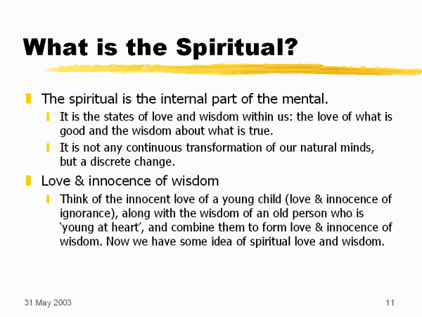 What is the Spiritual?